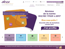 Tablet Screenshot of boutique-formation.afnor.org